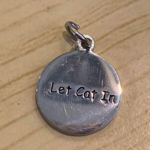 .925 Cat Sterling Silver Jewelry Charm